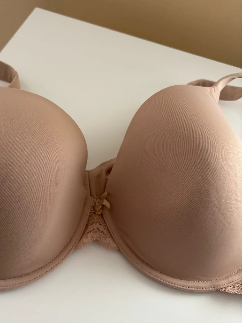 Joyspun Nude Plus Lace Wing T-Shirt Bra - Picture 3 of 6